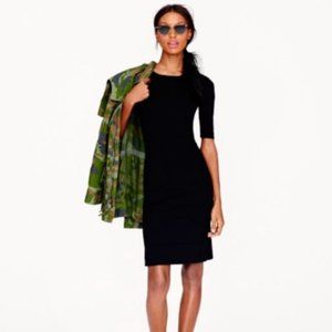 J. Crew | Black Paneled Stretch Dress